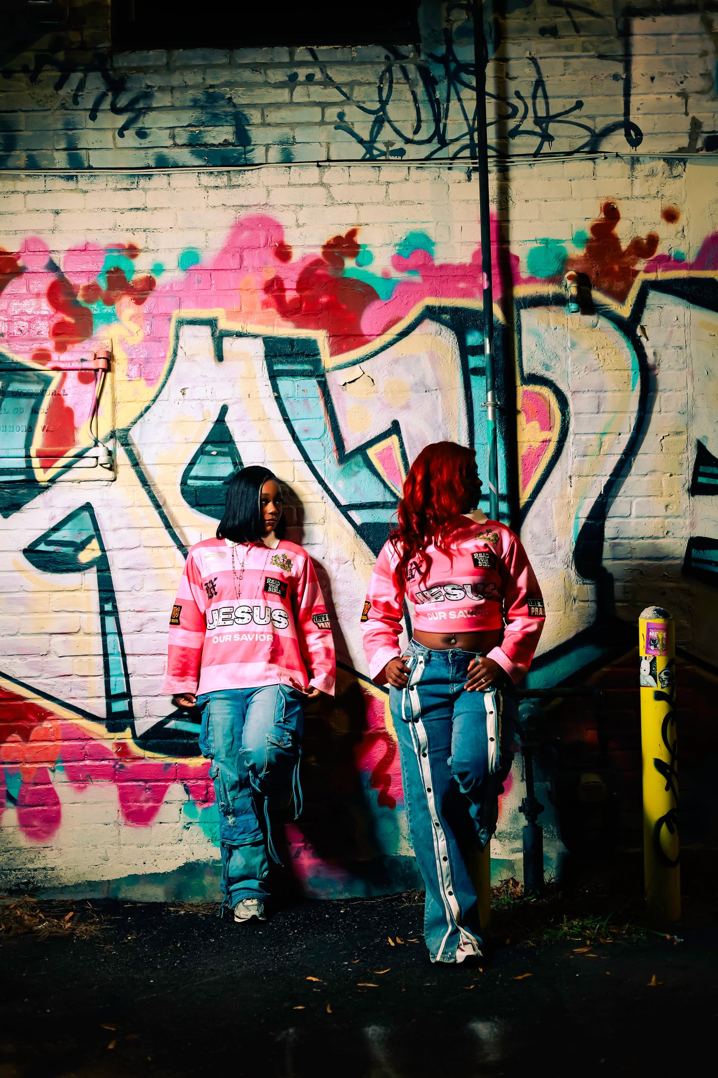 BLXSSD Pink “Jesus Our Savior” Rugby Shirt(Preorder)